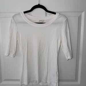 Banana Republic White Short Sleeve Tee